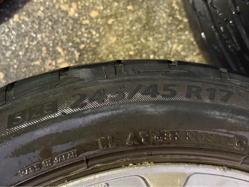 17インチアルミホイール　YOKOHAMA クロイツァー　Xi
