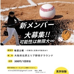 〜草野球メンバー募集中〜⚾️