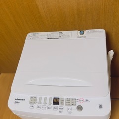 Hisense HW-K60J 6.0kg 2025年モデル洗濯機 の画像