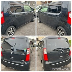 燃費良 車検 軽自動車 スズキ ワゴンR ブラック 岐阜 愛知 三重 MH34の画像