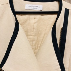 スピックアンドスパン　コットンパイピングライダースジャケットの画像