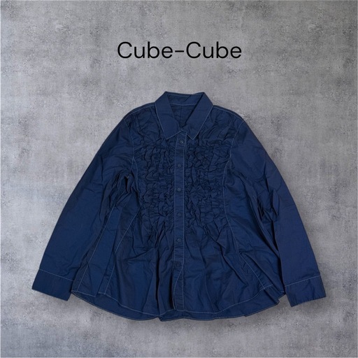 【新品タグ付】Cube-Cubeセンソユニコ ブラウス シャツ 長袖 L相当