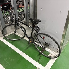 クロスバイク ブラック 変速付き すぐ乗れます 防犯登録抹消済みの画像