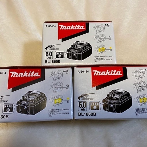 マキタバッテリー　18V 1860B