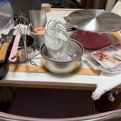 ケーキを作る道具などの画像