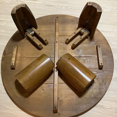 天然木製テーブル座卓の画像