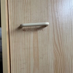 扉付きカラーボックス　オークカラーの画像