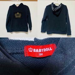 子供服 ロンT パーカー BABYDOLL FIᏞA 130cm の画像