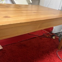 IKEA ダイニングテーブル　北欧　ナチュラル　低め　木製の画像