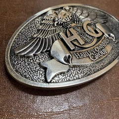 Harley Owners Group ベルトバックル シルバーの画像