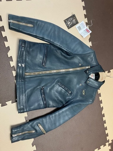 他にも出品してます　廃盤　ワンオーナー　38 サイクロン　ルイスレザー　 リアルマッコイズ　ネイビー　　 ディアスキン ライダース　ショット　