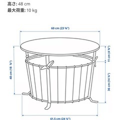 テーブル、サイドテーブルの画像
