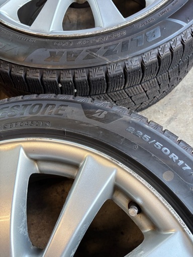 レクサスGS350 純正　225/50/17 VRX3 4本