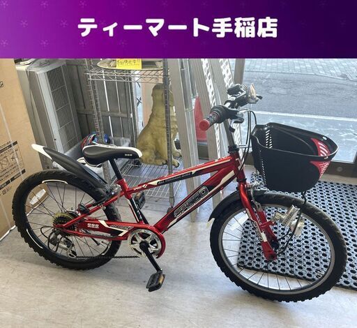 3/27迄 商談中 22インチ 子供用自転車 ６段変速 SPEED 黒 レッド 赤 ジュニア 子供 自転車 札幌市手稲区