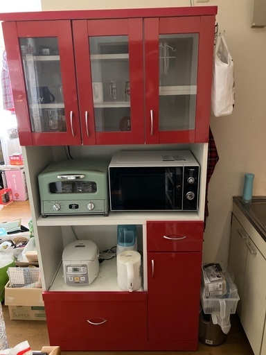 食器棚 (でっぷー) 東旭川の収納家具《食器棚、キッチン収納》の中古 