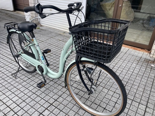 26インチ自転車】LEDオートライト仕様内装3段変速大型バスケット付若林 