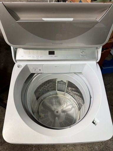パナソニック 8.0kg 全自動洗濯機 泡洗浄 ホワイト NA-FA80H8-W