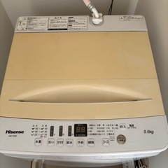 ハイセンス洗濯機の画像