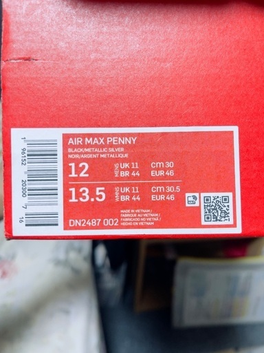 靴/バッグ NIKE AIR MAX PENNY 12 US (30cm)