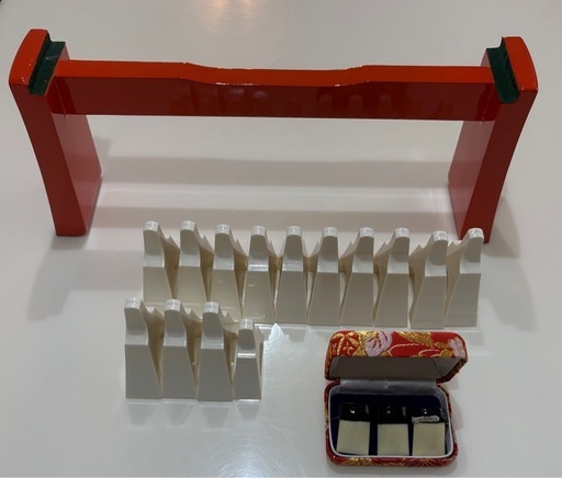 箏 フルセット すだれ彫り 立奏台 ケース 楽譜5冊付 琴柱・琴爪・見台（未使用）付 初心者〜経験者OK