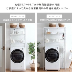 伸縮可能ランドリーラックの画像