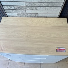 美品　アイリスオーヤマ 天板&金属レール付きチェスト 4段 大容量の画像