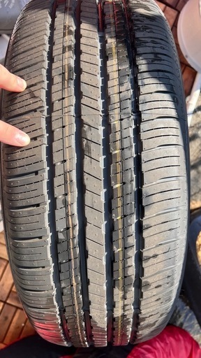 新車取外しタイヤバリ溝4本ファルケン225/55/R18