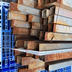 角パイプ40本4mまとめ売りの画像