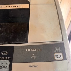 【　3月28日午前中に取りに来れる方限定‼️ 】難あり洗濯機⚠️使えます！使えればオッケーの方いかがですか？の画像