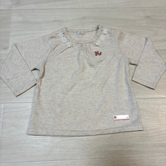 西松屋 ベビー服 保育園 80cm 春秋 長袖Tシャツ 2枚セットの画像
