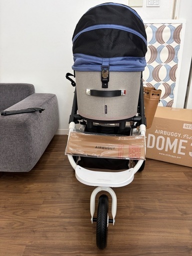 極美品 エアバギー DOME3 レギュラー ナイルブルー ホワイト×キャメル