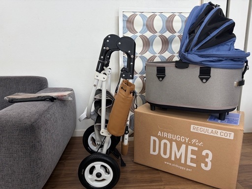 極美品 エアバギー DOME3 レギュラー ナイルブルー ホワイト×キャメル