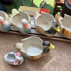 白鳥置物５つ
の画像