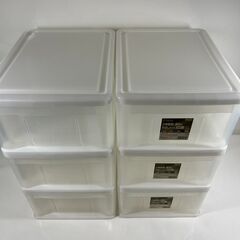 TEMMA 天馬 収納ケース 6個セット 小物入れ プラスチック製 幅30cm×奥行40cm×高さ18cm の画像