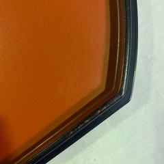 バラ売り　半月両面盆　朱乾漆/梨地尺3寸の画像