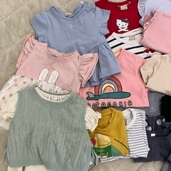 80サイズ　半袖　ベビー　キッズ　服　女の子の画像