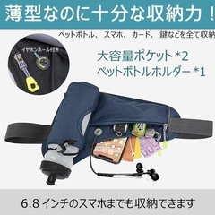 新品未使用　こらからの季節にランニングポーチ　大容量　軽量の画像