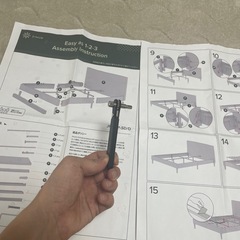 【27日までの引き渡しで無料】ダブルベッドフレーム 革張り 早い者勝ちの画像