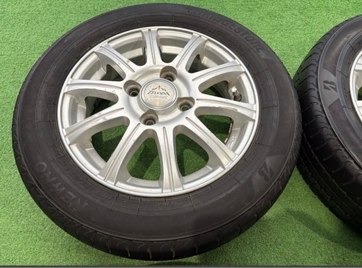 受付終了 軽自動車 13インチ アルミホイール タイヤ付 4本セット 155/65R13 2023年製