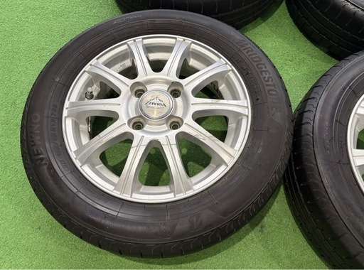 受付終了 軽自動車 13インチ アルミホイール タイヤ付 4本セット 155/65R13 2023年製