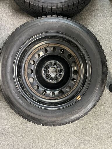 【T00016】 185/60R15　シエンタ　15インチホイール＆スタッドレスタイヤ4本セット（ブリヂストン　VRX2）　