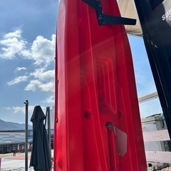 【展示品】フィッシングカヤック　SUBURBAN ディフェンダー　レッド　全長約3.2mの画像