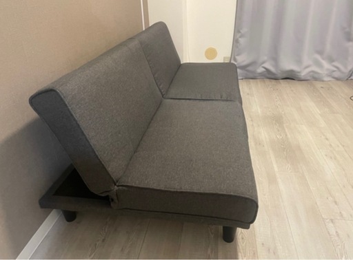 美品　二人掛けソファー　グレー