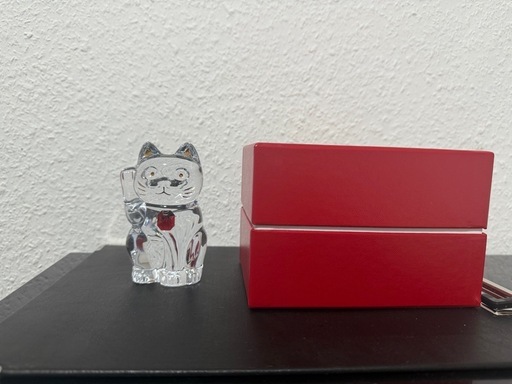 BACCARAT まねき猫 レッドオクトゴン（ボックス・紙袋付き）