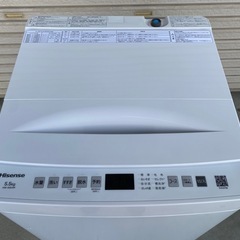 【美品】Hisense 洗濯機 5.5kg HW-55E4W 2025年製の画像