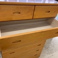 【ジモティー割引で最大15％OFF⭐️】7段　衣装　洋服　タンス　ナチュラルブラウンの画像