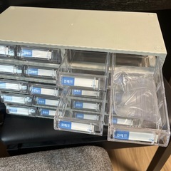 整理ケース 4列浅型5段 オフィス家具/収納家具 【事務用品/整理ケース/プラスチック引出しの画像