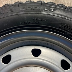 軽トラ 軽バン用 165R13 LT スチールホイール付 4本セの画像