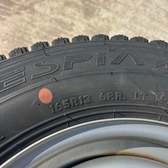 軽トラ 軽バン用 165R13 LT スチールホイール付 4本セット
の画像