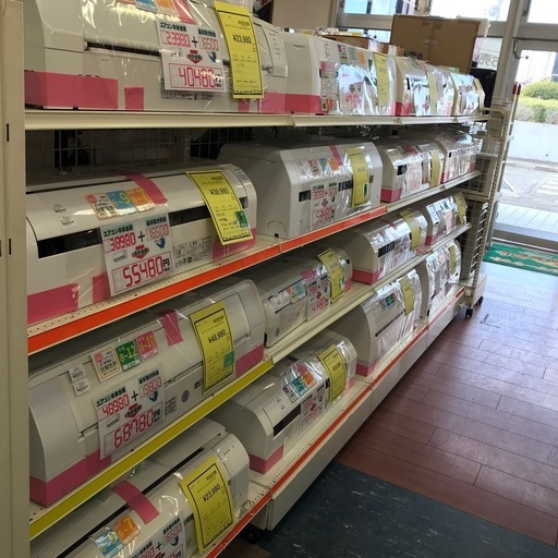 ジモティ割引有★【ジャングルジャングル岸和田店】SHARP シャープ エアコン 2.2kw　AU-J22SY 2019年製南大阪 岸和田市 貝塚市 泉佐野市 和泉市 忠岡町 熊取町